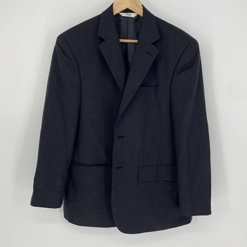 VERSINI 40S charcoal gray suit jacket blazer sports coat men's